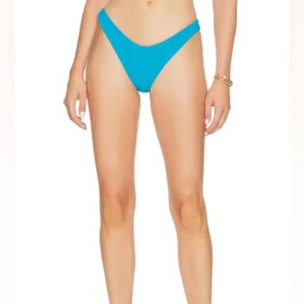 L* Space Cabana Bikini Bottom in Electric Blue Sz M